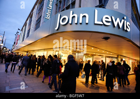 John Lewis department store in Oxford Street. Londra Foto Stock