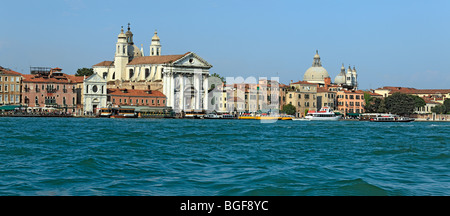 Vista dal Canale della Giudecca, Venezia, Veneto, Italia Foto Stock