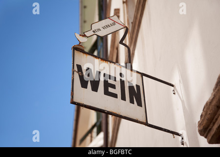 Wein (Vino) merchant Sud Tirol Foto Stock