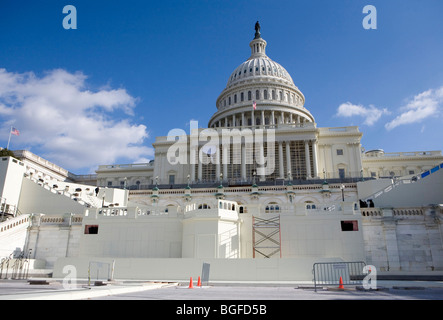 Il set-up per il 2008 noi inaugurazione presidenziale. Foto Stock