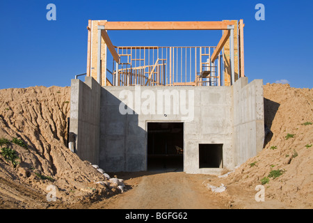 La costruzione della cantina, Temecula Valley, California del Sud, STATI UNITI D'AMERICA Foto Stock