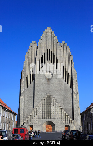 Chiesa Grundtvig (1921-1940, architetti Peder Vilhelm Jensen Klint, Kaare Klint), Copenhagen, Danimarca Foto Stock