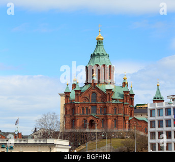 La Chiesa ortodossa Uspenski cattedrale, Helsinki, Finlandia Foto Stock