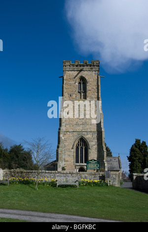 Chiesa di San Giovanni Evangelista nel villaggio di Allerston nel North Yorkshire Foto Stock