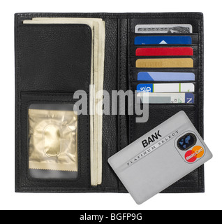 Billfold il titolare della carta di credito wallet Foto Stock