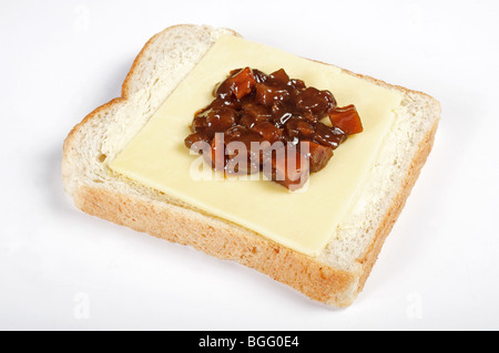 Formaggio e pickle sandwich Foto Stock