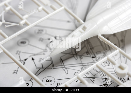 Toy piano construction kit con istruzioni Foto Stock