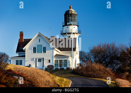 Cape Elizabeth (due luci) faro in Maine USA Foto Stock