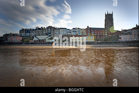 La spiaggia e il lungomare a cromer north NORFOLK REGNO UNITO Foto Stock