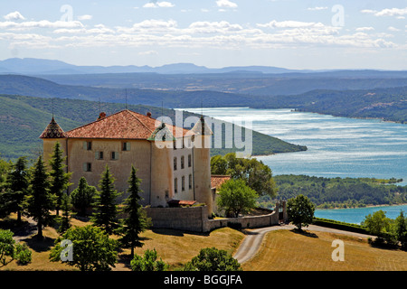 Castello Aiguine, Francia, sospiro angolo di visione Foto Stock