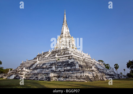 Wat Phu Khao Thang (Golden Mount). Ayutthaya. Della Thailandia Foto Stock