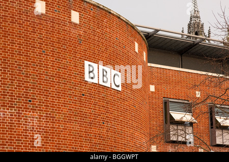 Gli uffici della BBC in Norwich - Norwich nel Regno Unito nevicata dei primi di gennaio 2010. Foto Stock