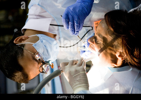 Libera la salute e la clinica dentale mediante Remote Area Medical durante la settimana del 19 agosto 2009, Los Angeles, CA Foto Stock