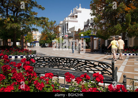 Plaza de las Flores en Isla Cristina Huelva, Andalucía, España Plaza de las Flores in Isla Cristina Huelva, Andalusia, Spagna Foto Stock
