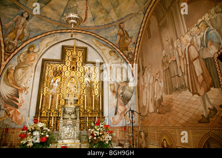 Cappella di Santa Maria de la Rabida nel monastero di Rabida, Palos de la Frontera, Huelva, Andalusia, Spagna Foto Stock