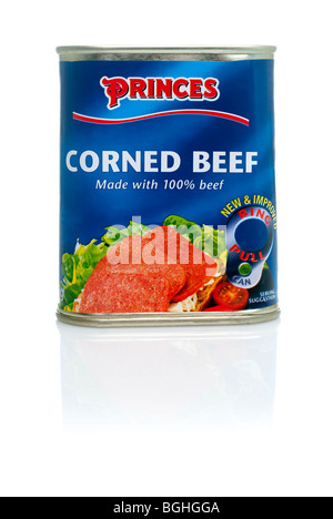 Lo stagno di Princes " Corned beef " Foto Stock