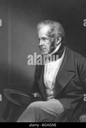 Henry John Temple, terzo Visconte Palmerston su incisione dal 1850s. Statista britannico che ha servito due volte come Primo Ministro. Foto Stock