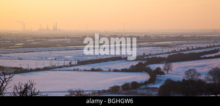 Hadleigh paludi in inverno Foto Stock