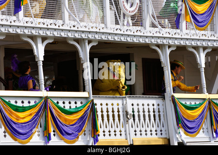 "La Principessa e il ranocchio" boat show, Disney, Orlando, Florida, Stati Uniti d'America Foto Stock