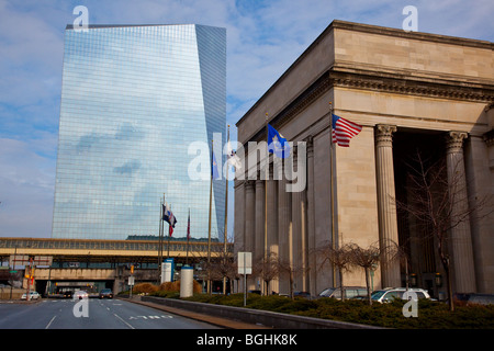 Trentesimo Street Station e il Cira Center di Filadelfia in Pennsylvania Foto Stock