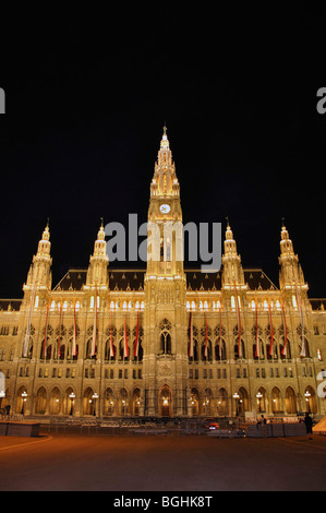 Neues Rathaus (Municipio), Vienna, Austria Foto Stock