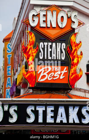 Geno di Philly Cheesesteak Sandwhich Shop in Philadelphia, Pennsylvania Foto Stock