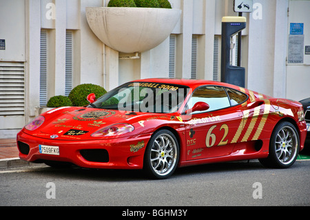 Rosso Ferrari, il Principato di Monaco Foto Stock