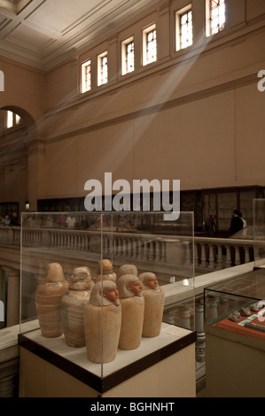 Museo Egizio del Cairo in Egitto, Africa. Foto Stock