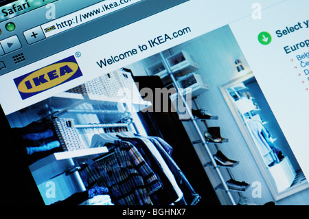 Sito web IKEA Foto Stock