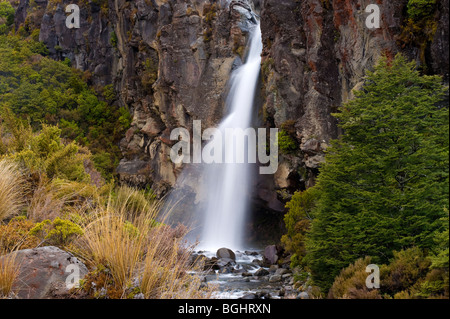 Taranaki Falls, Tongariro National Park, North Island, Nuova Zelanda Foto Stock