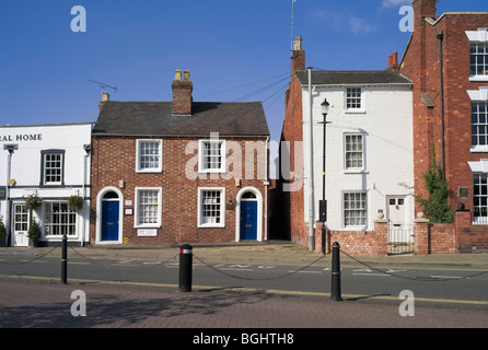 Una strada della città di Evesham worcestershire Midlands England Regno Unito Foto Stock