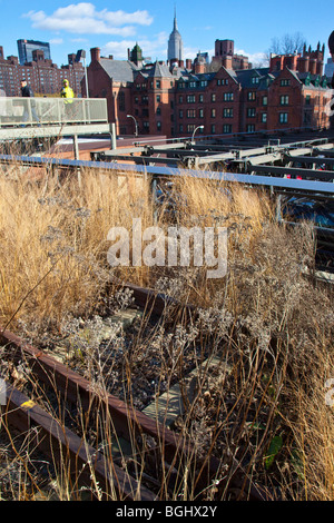 La linea alta di Manhattan a New York City Foto Stock