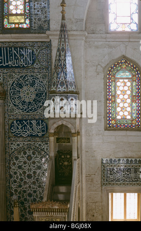All'interno di Sokullu Mehmet Paşa Camii (Sinan 1571), İstanbul, Turchia 690612 019 Foto Stock
