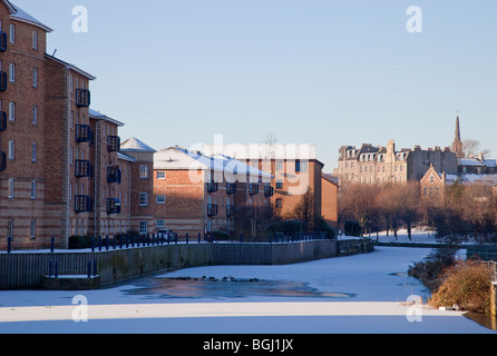 La Riva, Leith, ghiacciato Foto Stock