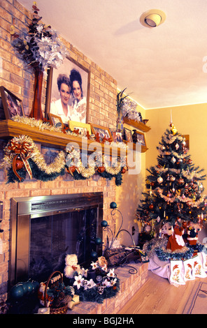 Camera decorata per Natale ancora la vita artistica di arte home decor interior design Foto Stock