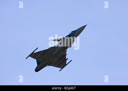 SAAB JAS-39 Grippen della Repubblica ceca Airforce a RAF Leuchars Airshow 2009, Fife, Scozia Foto Stock