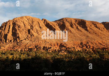 Un oasi valle vicino a tinghir nel sud del Marocco Foto Stock