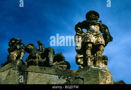 "Mostri" (XVIII secolo), Villa Palagonia, Bagheria vicino a Palermo, Sicilia, Italia, barocco Foto Stock