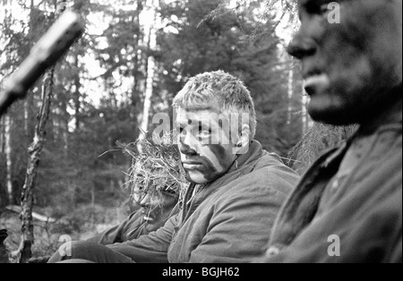 Svedese di soldati di leva durante le manovre 1988. K3 Battaglione Ranger, Karlsborg, Svezia. Foto Stock