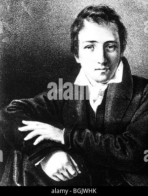 HEINRICH HEINE - poeta tedesco (1797-1856) Foto Stock