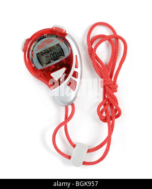 Sport Timer isolati su sfondo bianco Foto Stock