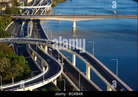 Brisbane Riverside Expressway Queensland Australia Foto Stock