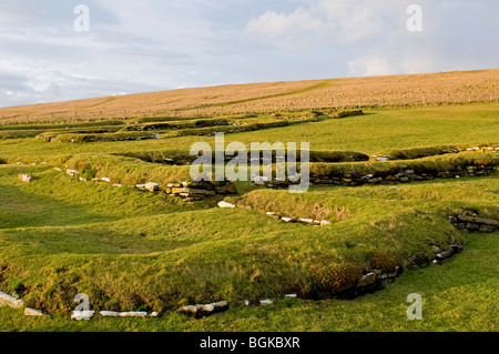 Brough di Birsay sulla terraferma Orkney sito di inizio norvegese e insediamenti Pictish SCO 5857 Foto Stock