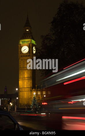 Big Ben Londra di notte Foto Stock