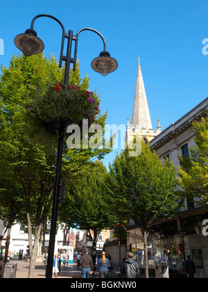 Il Lister Gate nel centro citta' di Nottingham, Nottinghamshire REGNO UNITO Inghilterra Foto Stock