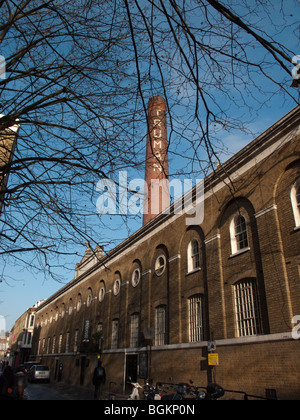 Il vecchio Truman Brewery, Brick Lane, Londra Foto Stock