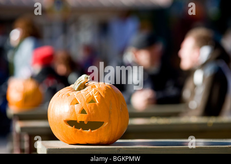 Zucca di Halloween Foto Stock