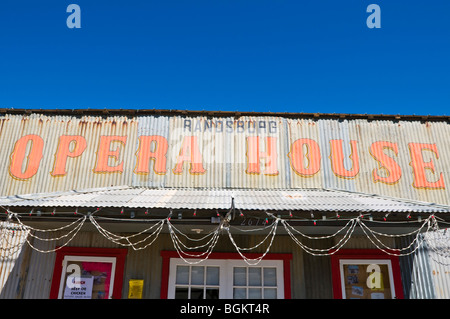 La casa dell'opera presso la città fantasma di Randsburg, California Foto Stock