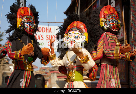 Burattini in vendita in Durbar Square Katmandu Nepal Asia Foto Stock