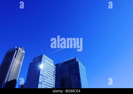 Edifici di Shiodome vicino Stazione Hamamatsucho. Tokyo, Giappone Foto Stock